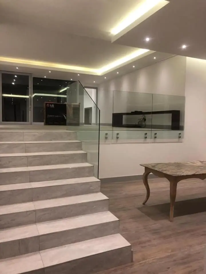 Custom marble staircase renovation, Brenton on Sea, Knysna — RVR Building Projects